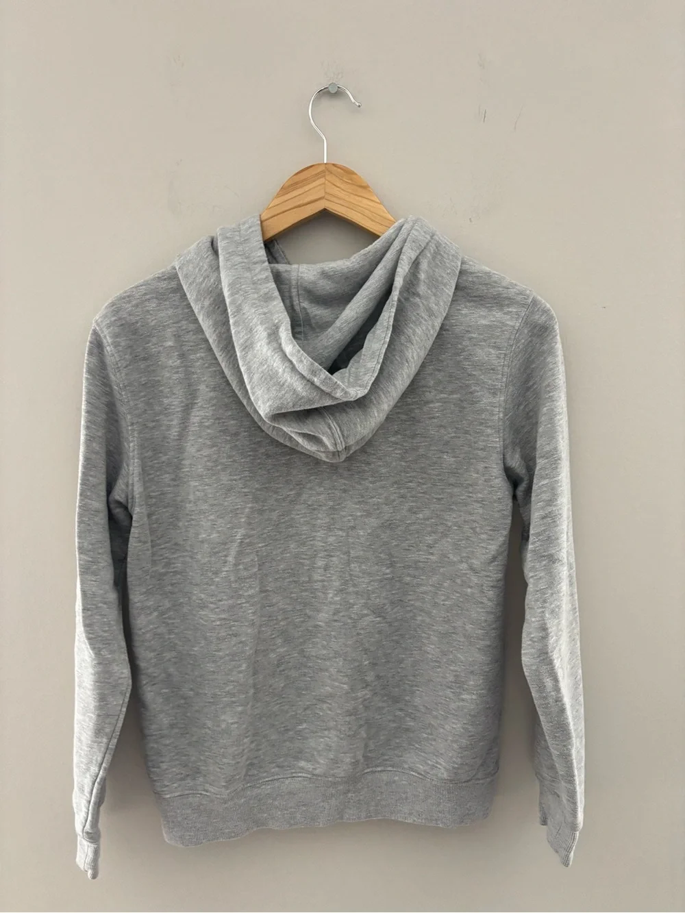 New Balance Youth Gray Pullover Hoodie Logo Sweatshirt Size Large 14-16